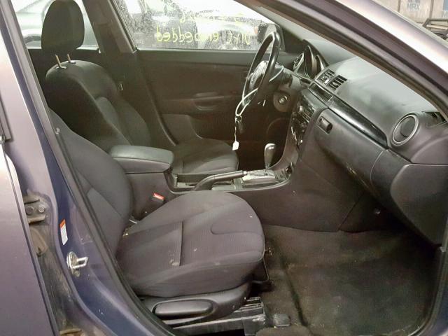 JM1BK344981138739 - 2008 MAZDA 3 HATCHBAC GRAY photo 5