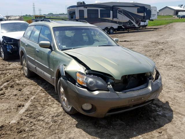 4S4BP62C457358713 - 2005 SUBARU LEGACY OUT GREEN photo 1