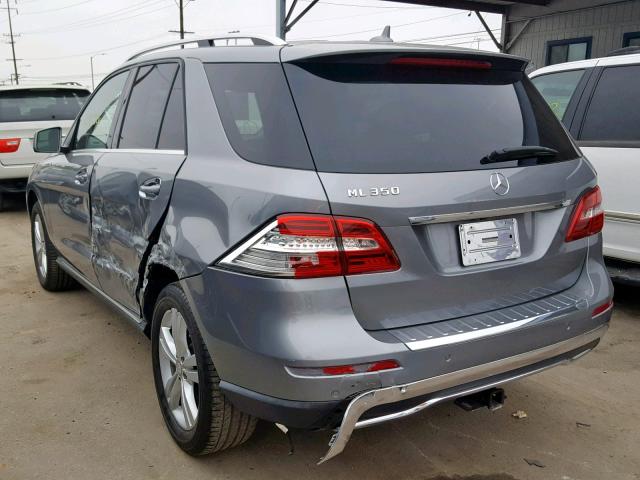 4JGDA5JB2DA134483 - 2013 MERCEDES-BENZ ML 350 GRAY photo 3