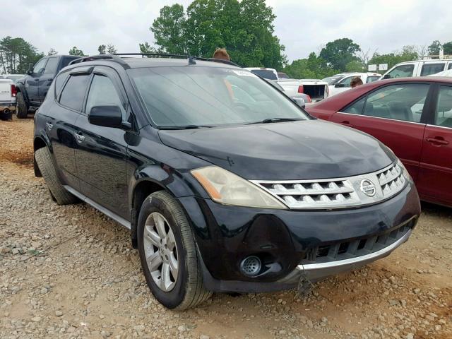 JN8AZ08T96W424358 - 2006 NISSAN MURANO BLACK photo 1