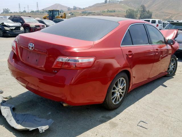 4T1BE46K97U181432 - 2007 TOYOTA CAMRY NEW RED photo 4