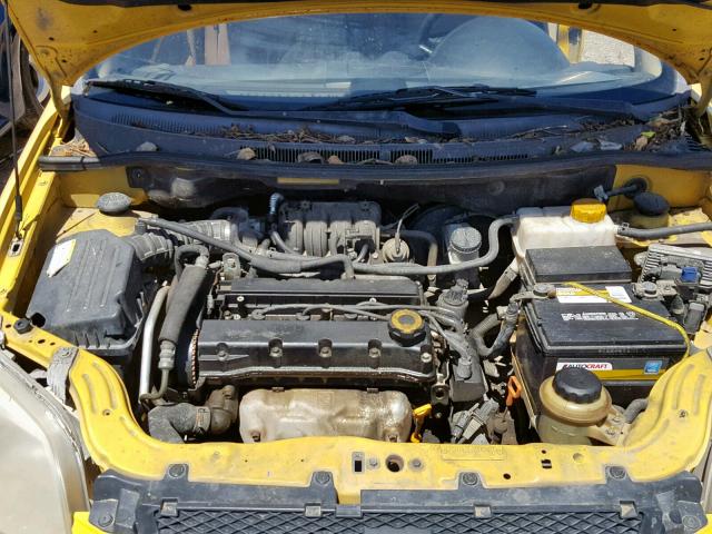 KL1TD56617B174384 - 2007 CHEVROLET AVEO BASE ყვითელი ფოტო 7