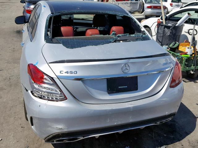 55SWF6EB1GU112578 - 2016 MERCEDES-BENZ C 450 4MAT SILVER photo 10