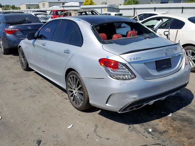 55SWF6EB1GU112578 - 2016 MERCEDES-BENZ C 450 4MAT SILVER photo 3