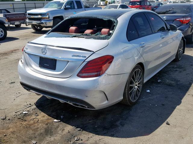 55SWF6EB1GU112578 - 2016 MERCEDES-BENZ C 450 4MAT SILVER photo 4