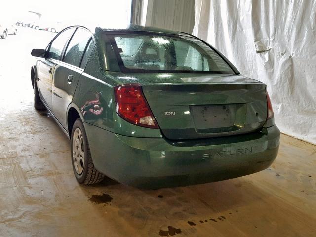 1G8AJ52F14Z132096 - 2004 SATURN ION LEVEL GREEN photo 3