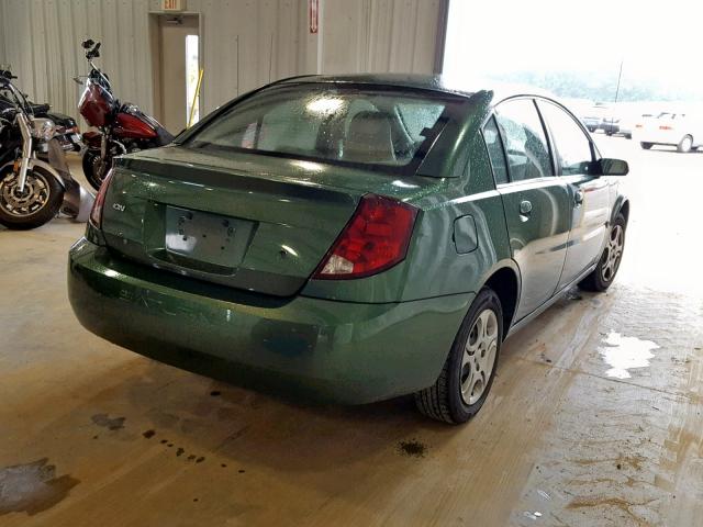 1G8AJ52F14Z132096 - 2004 SATURN ION LEVEL GREEN photo 4