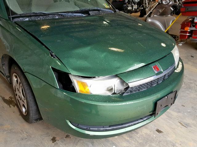 1G8AJ52F14Z132096 - 2004 SATURN ION LEVEL GREEN photo 9