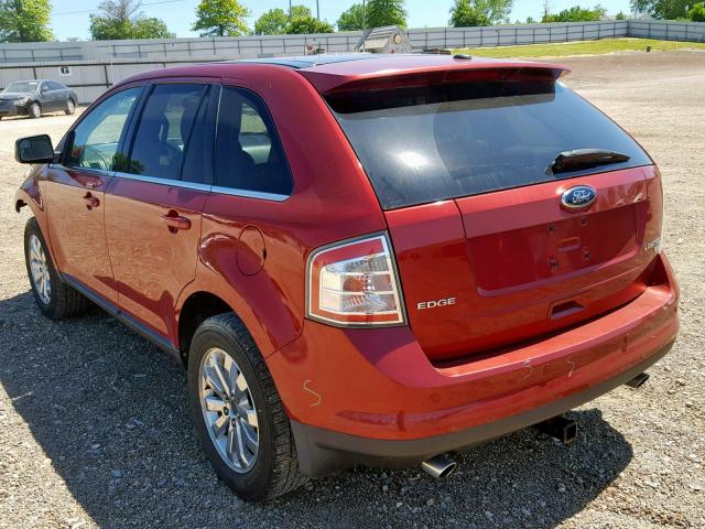 2FMDK49C39BA56764 - 2009 FORD EDGE LIMIT RED photo 3