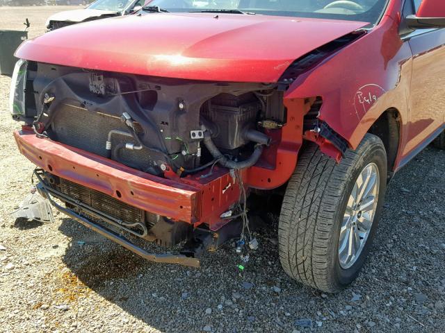 2FMDK49C39BA56764 - 2009 FORD EDGE LIMIT RED photo 9