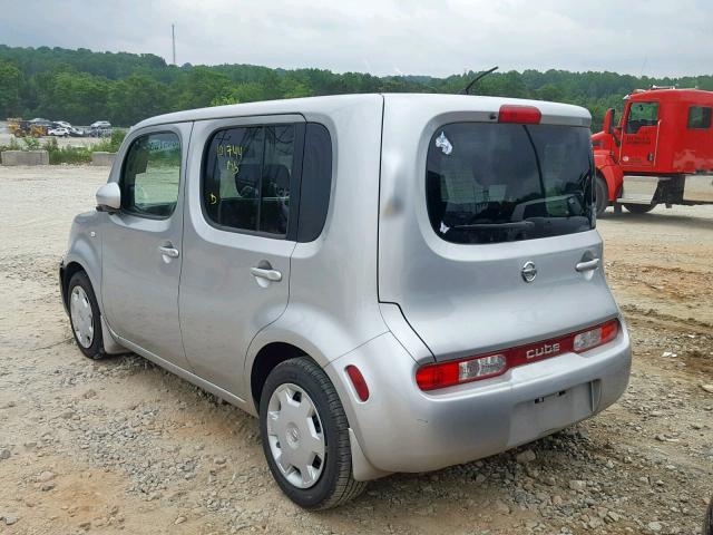 JN8AZ2KR1AT169479 - 2010 NISSAN CUBE BASE SILVER photo 3