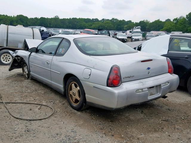 2G1WW12E639197914 - 2003 CHEVROLET MONTE CARL ვერცხლისფერი ფოტო 3