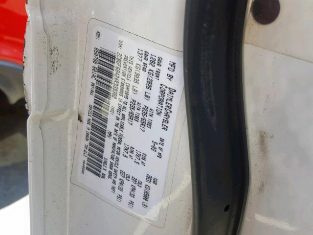 2C8GF68424R333382 - 2004 CHRYSLER PACIFICA WHITE photo 10