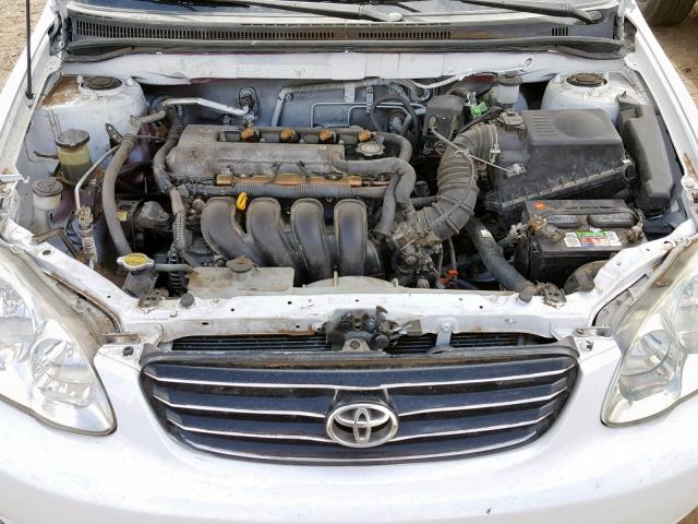 1NXBR32E53Z123097 - 2003 TOYOTA COROLLA CE WHITE photo 7