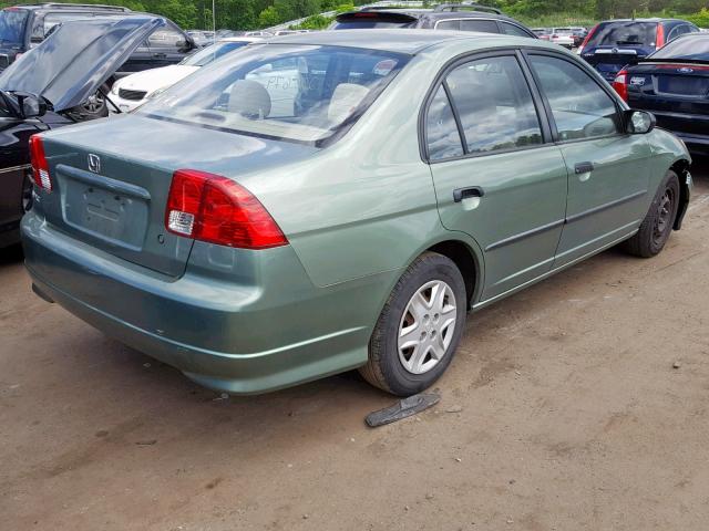 1HGES16364L003658 - 2004 HONDA CIVIC DX V GREEN photo 4