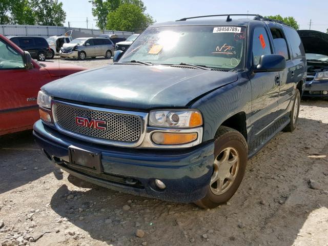 1GKFK66U76J117700 - 2006 GMC YUKON XL D BLUE photo 2