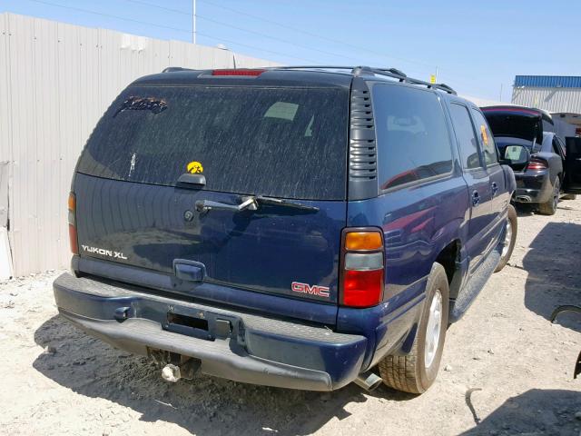 1GKFK66U76J117700 - 2006 GMC YUKON XL D BLUE photo 4