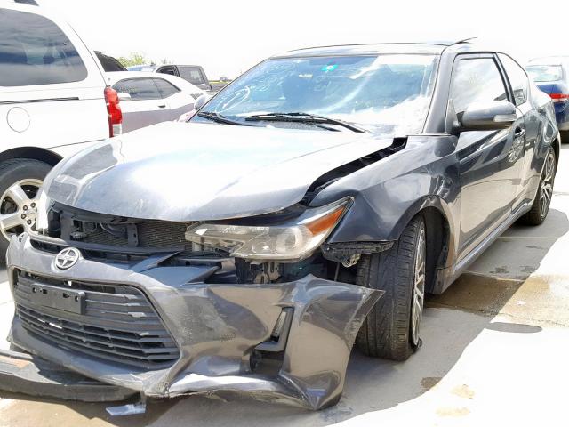 JTKJF5C75E3073842 - 2014 TOYOTA SCION TC GRAY photo 2