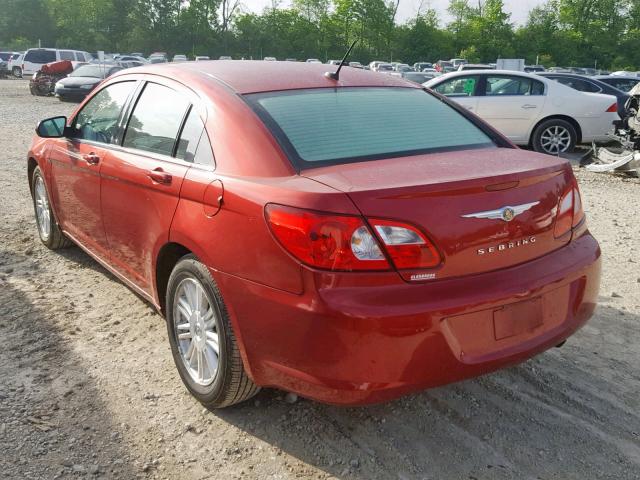 1C3LC56K38N107119 - 2008 CHRYSLER SEBRING TO MAROON photo 3