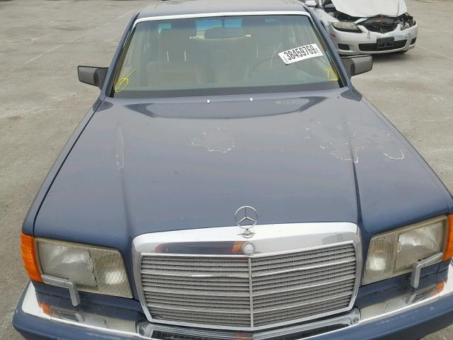 WDBCA35E8KA473558 - 1989 MERCEDES-BENZ 420 SEL BLUE photo 9