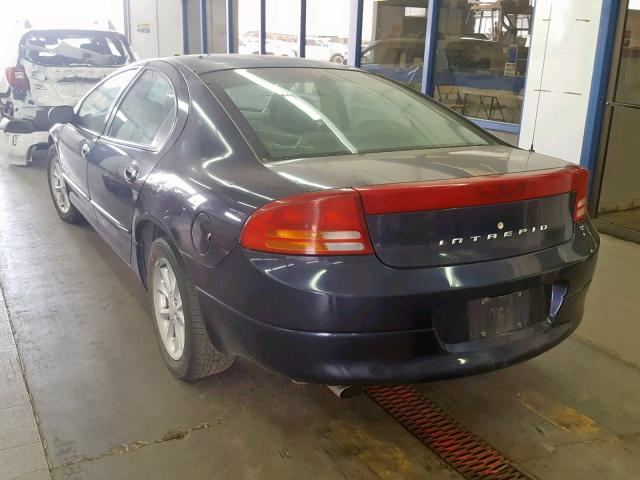 2B3AD56J61H535256 - 2001 DODGE INTREPID E BLUE photo 3