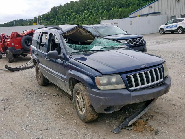 1J4GW48S74C136991 - 2004 JEEP GRAND CHER BLUE photo 1