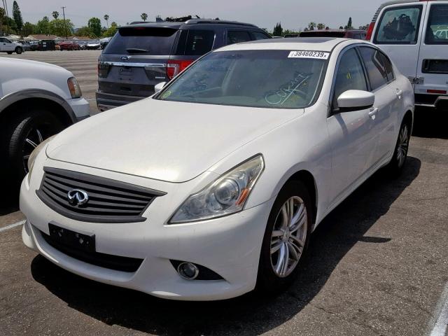 JN1DV6AP9BM601813 - 2011 INFINITI G25 BASE WHITE photo 2