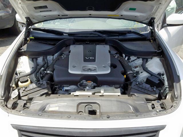 JN1DV6AP9BM601813 - 2011 INFINITI G25 BASE WHITE photo 7