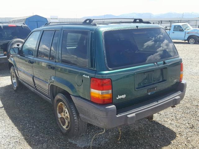 1J4GZ58S4VC671081 - 1997 JEEP GRAND CHER GREEN photo 3