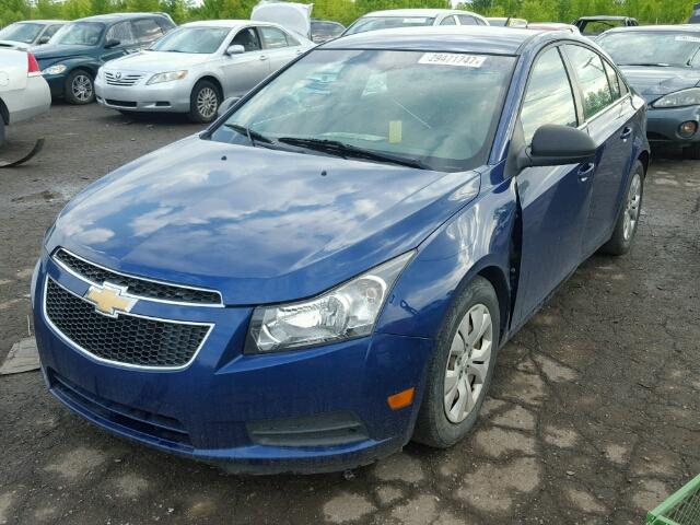 1G1PC5SH0C7174130 - 2012 CHEVROLET CRUZE LS BLUE photo 2