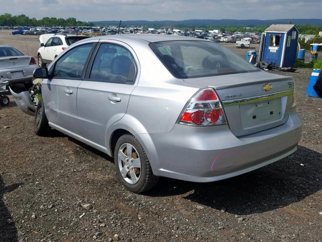 KL1TD5DE7BB196120 - 2011 CHEVROLET AVEO LS SILVER photo 3