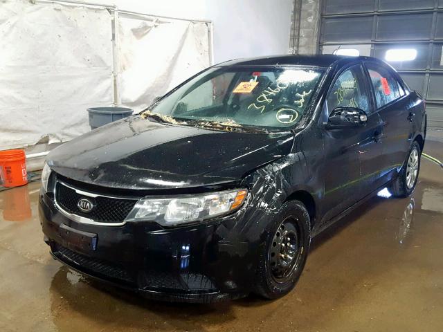 KNAFU4A24A5054604 - 2010 KIA FORTE EX BLACK photo 2