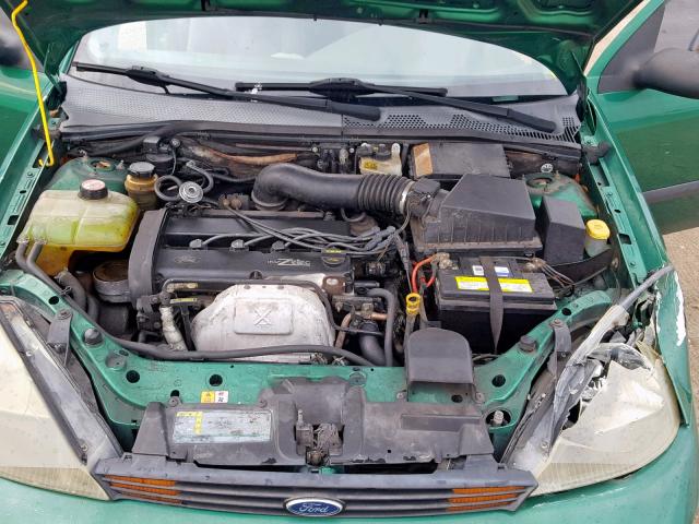 3FAFP31343R142152 - 2003 FORD FOCUS ZX3 GREEN photo 7