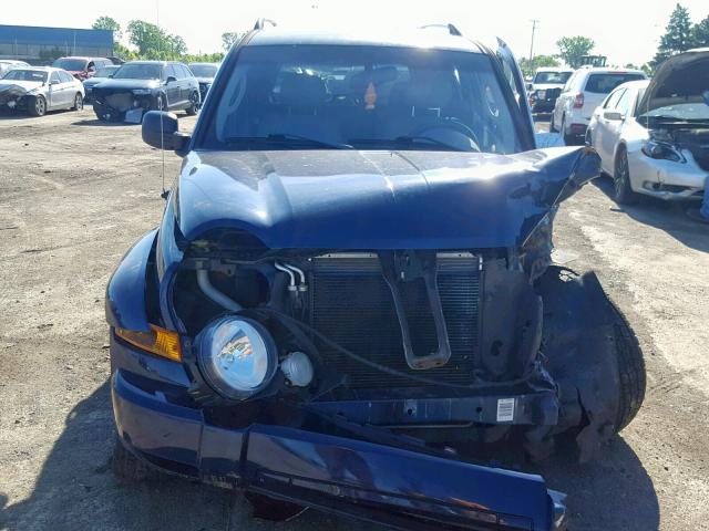 1J4GL58K75W650743 - 2005 JEEP LIBERTY LI BLUE photo 10