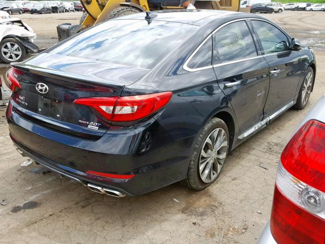 5NPE34AB3FH111075 - 2015 HYUNDAI SONATA SPO BLACK photo 4