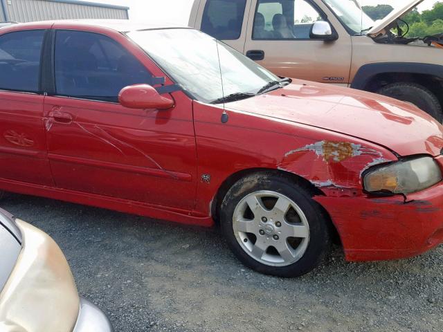 3N1AB51A76L615825 - 2006 NISSAN SENTRA SE- RED photo 9