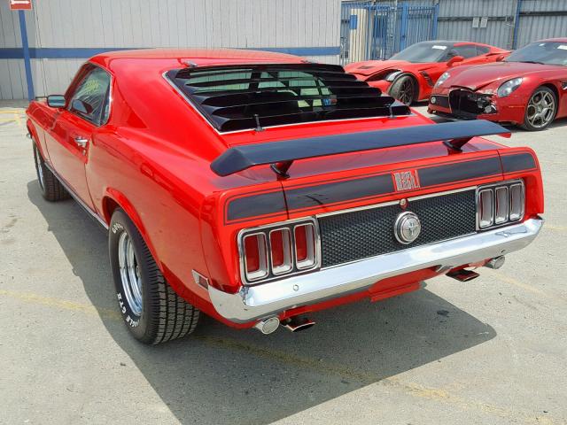 0F05H108463 - 1970 FORD MUSTANG M1 RED photo 3