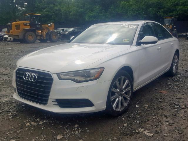 WAUFFAFC2EN143698 - 2014 AUDI A6 PREMIUM WHITE photo 2