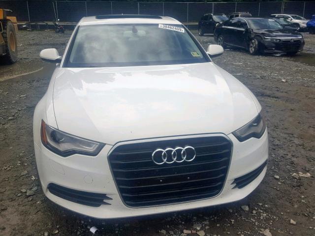 WAUFFAFC2EN143698 - 2014 AUDI A6 PREMIUM WHITE photo 9