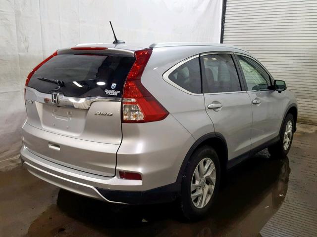 5J6RM4H79GL052783 - 2016 HONDA CR-V EXL SILVER photo 4