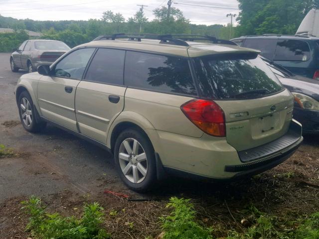 4S4BP61C767340354 - 2006 SUBARU LEGACY OUT GOLD photo 3