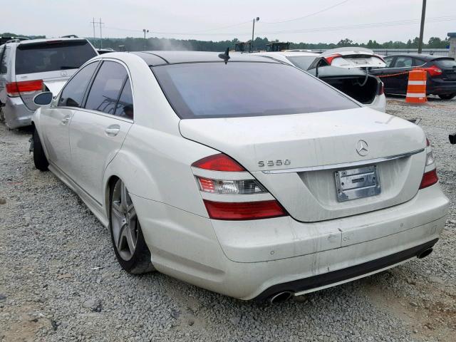 WDDMG71X87A159222 - 2007 MERCEDES-BENZ E 550 WHITE photo 3