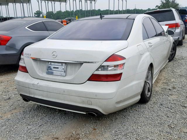 WDDMG71X87A159222 - 2007 MERCEDES-BENZ E 550 WHITE photo 4