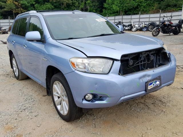 JTEEW44AX82016586 - 2008 TOYOTA HIGHLANDER BLUE photo 1