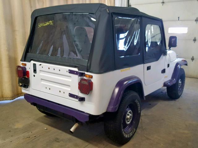 2J4FY29T1KJ161244 - 1989 JEEP WRANGLER / WHITE photo 4