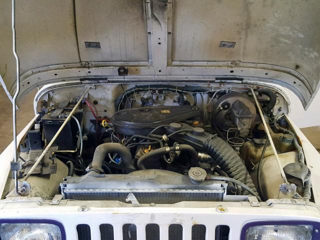 2J4FY29T1KJ161244 - 1989 JEEP WRANGLER / WHITE photo 7