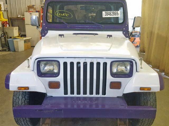 2J4FY29T1KJ161244 - 1989 JEEP WRANGLER / WHITE photo 9