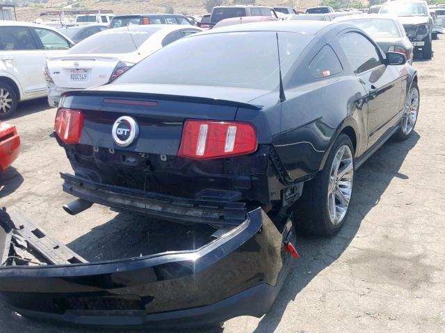 1ZVBP8CHXA5105182 - 2010 FORD MUSTANG GT BLACK photo 4