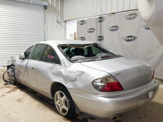 19UYA42483A003266 - 2003 ACURA 3.2CL SILVER photo 3