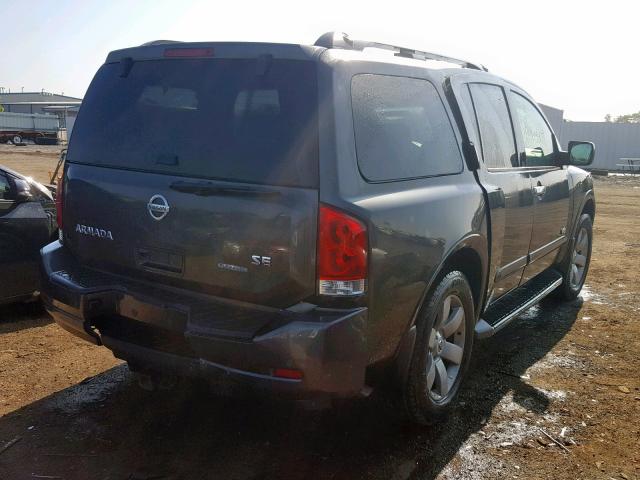 5N1BA08C68N628627 - 2008 NISSAN ARMADA SE GRAY photo 4